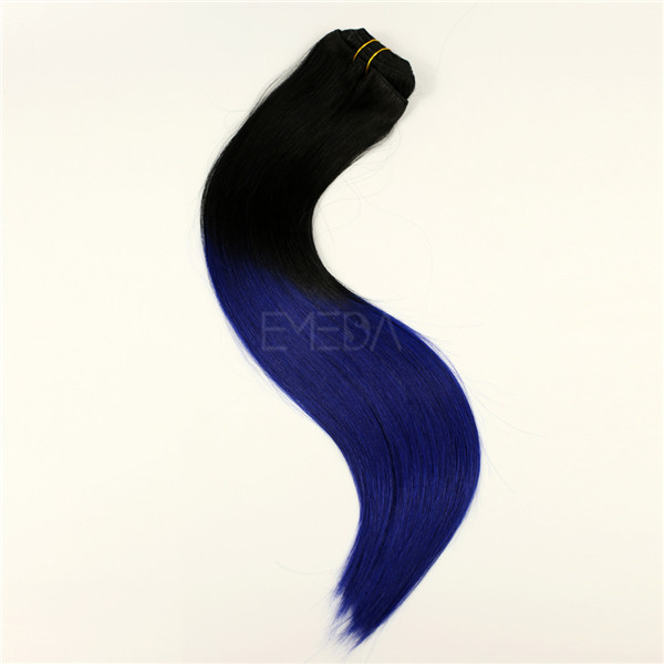 Clip on hair extensions walmert hair LJ216